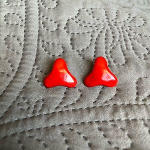 Vintage red earrings
